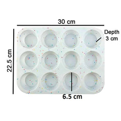 Muffin Silicone Mold 12 Cavity
