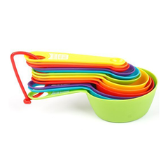 Colourful Measuring Cup & Spoon Set 12 pcs - bakeware bake house kitchenware bakers supplies baking