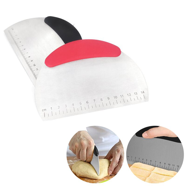 Steel Scraper with Measurements - bakeware bake house kitchenware bakers supplies baking