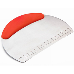 Steel Scraper with Measurements - bakeware bake house kitchenware bakers supplies baking