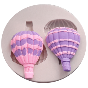 3D Hot Air Balloon Silicone Fondant Mold - bakeware bake house kitchenware bakers supplies baking