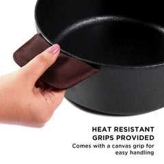 Meyer Cast Iron 24cm/4L Sauteuse with lid