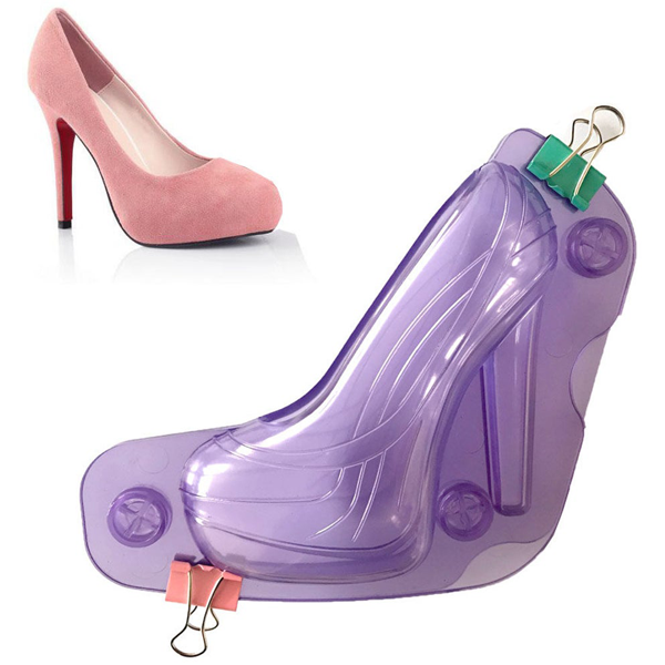 Acrylic Chocolate Shoe Mold - bakeware bake house kitchenware bakers supplies baking