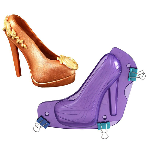 Acrylic Chocolate Shoe Mold - bakeware bake house kitchenware bakers supplies baking