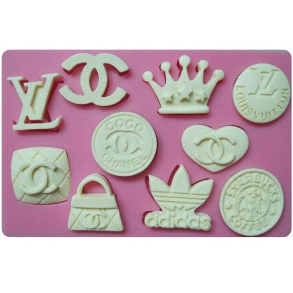 Brand Logo Silicone Fondant Mold - bakeware bake house kitchenware bakers supplies baking