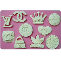 Brand Logo Silicone Fondant Mold - bakeware bake house kitchenware bakers supplies baking