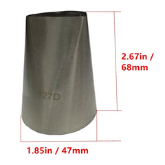 127D Large Size Flower Petal Icing Nozzle Stainless Steel