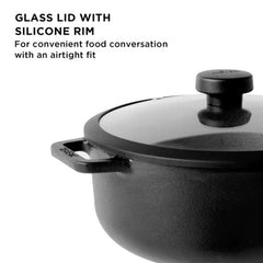 Meyer Cast Iron 24cm/4L Sauteuse with lid