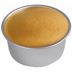 Cake Pan Silver Removable Lid 6in x 2.5in - bakeware bake house kitchenware bakers supplies baking