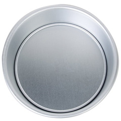 Cake Pan Silver Removable Lid 6in x 2.5in - bakeware bake house kitchenware bakers supplies baking
