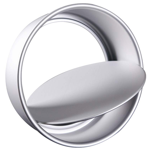 Cake Pan Silver Removable Lid 9in x 2.5in - bakeware bake house kitchenware bakers supplies baking