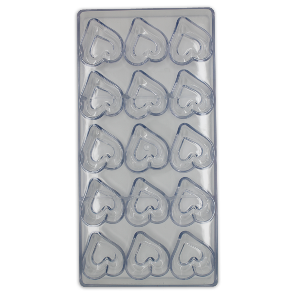 Acrylic Heart Chocolate Mold - bakeware bake house kitchenware bakers supplies baking