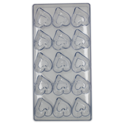 Acrylic Heart Chocolate Mold - bakeware bake house kitchenware bakers supplies baking
