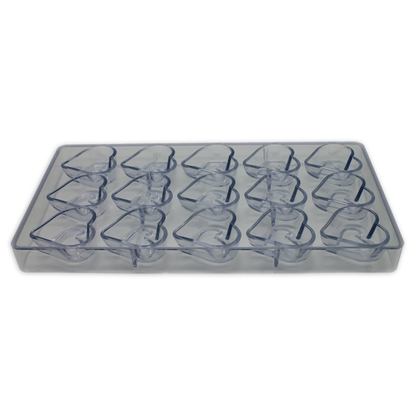 Acrylic Heart Chocolate Mold - bakeware bake house kitchenware bakers supplies baking