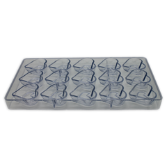 Acrylic Heart Chocolate Mold - bakeware bake house kitchenware bakers supplies baking