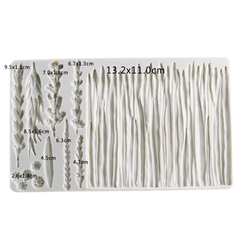 Wheat Fields Silicone Fondant Mold - bakeware bake house kitchenware bakers supplies baking