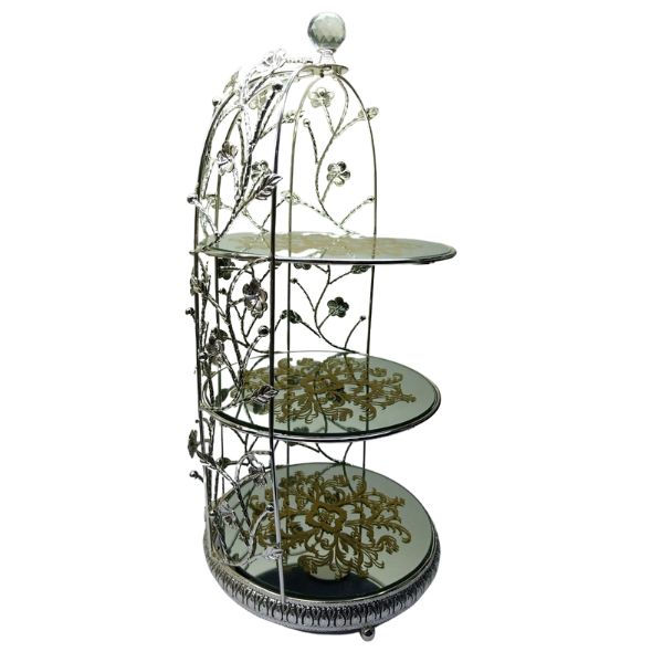 3 Tier Dessert Stand Silver