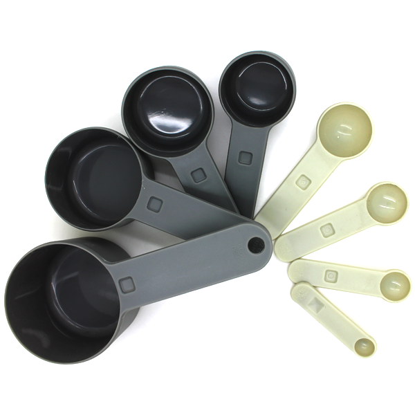 Measuring Cups & Spoons Set 8 Pcs - bakeware bake house kitchenware bakers supplies baking