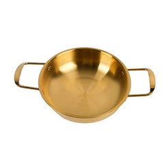 Stainless Steel Wok Pan Golden