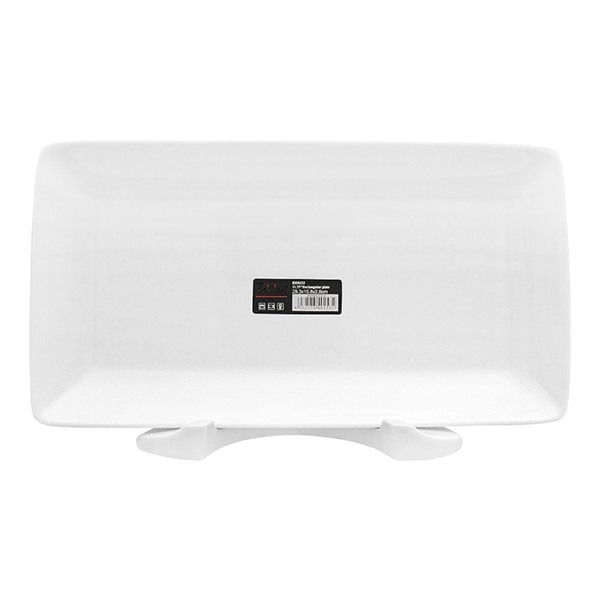 Brilliant Rectangular Plate, 11.75 Inches 18c