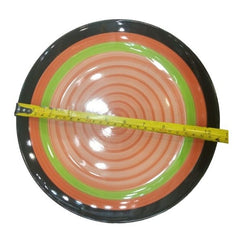 Porcelain Spiral Flat Plate Set 4Pcs