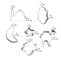 Mosque Theme Fondant & Cookie Cutter 5Pcs