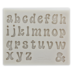 Silicone Fondant Mold Small Alphabets - bakeware bake house kitchenware bakers supplies baking