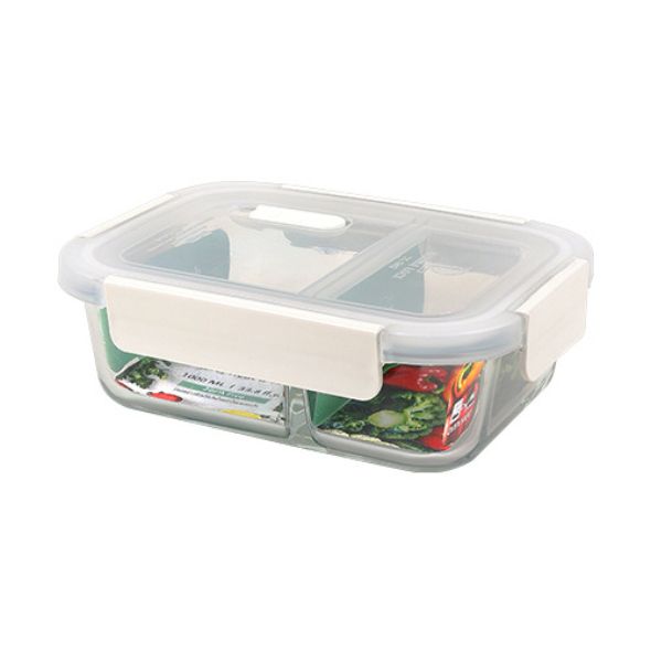 2 Compartment Food Storage Container