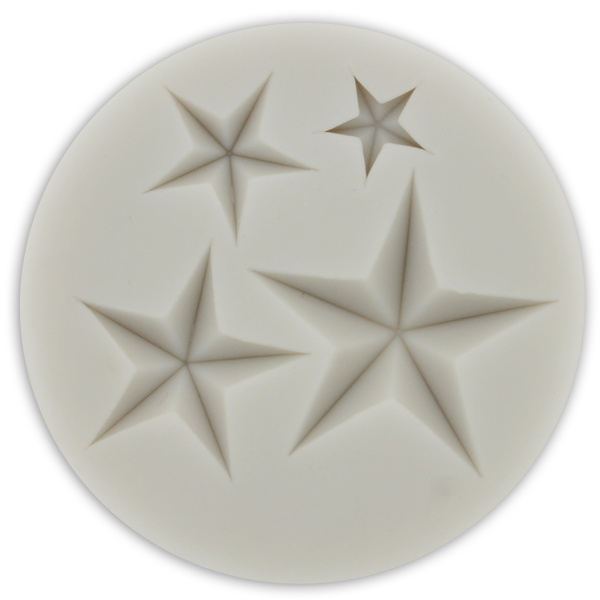 Silicone Fondant Mold Stars - bakeware bake house kitchenware bakers supplies baking