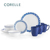 Corelle 16pc Dinner Set - Cobalt Circle