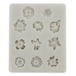 Silicone Fondant Mold 11 Flowers - bakeware bake house kitchenware bakers supplies baking