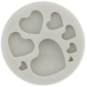 Heart Shaped Silicone Mold 8 Cavity - bakeware bake house kitchenware bakers supplies baking