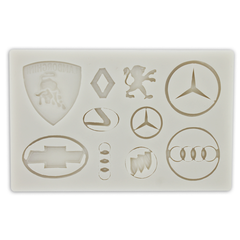 Silicone Fondant Mold Cars Logo - bakeware bake house kitchenware bakers supplies baking