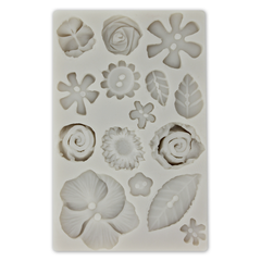 Silicone Fondant Mold 15 Flowers - bakeware bake house kitchenware bakers supplies baking