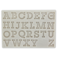 Silicone Fondant Mold Capital Alphabet - bakeware bake house kitchenware bakers supplies baking