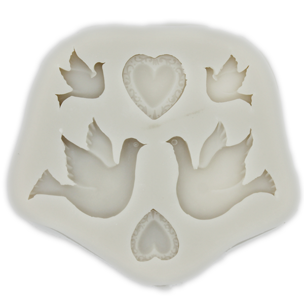 Silicone Fondant Mold Pigeon - bakeware bake house kitchenware bakers supplies baking