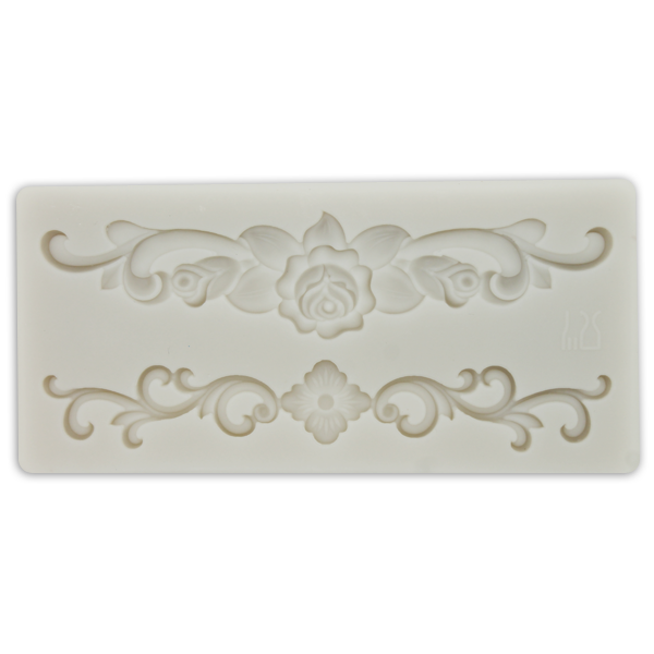 Silicone Fondant Mold Rose lace Border - bakeware bake house kitchenware bakers supplies baking