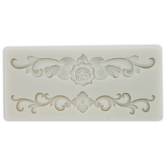 Silicone Fondant Mold Rose lace Border - bakeware bake house kitchenware bakers supplies baking