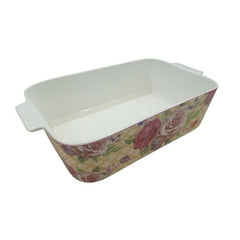 Porcelain Baking & Serving Dish Floral 2Pcs