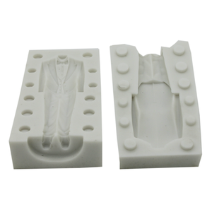 3D Man Suit Evening Dress Silicone Mold - bakeware bake house kitchenware bakers supplies baking