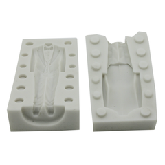 3D Man Suit Evening Dress Silicone Mold - bakeware bake house kitchenware bakers supplies baking