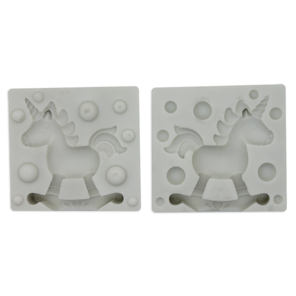 3D Rocking Unicorn Silicone Mold - bakeware bake house kitchenware bakers supplies baking