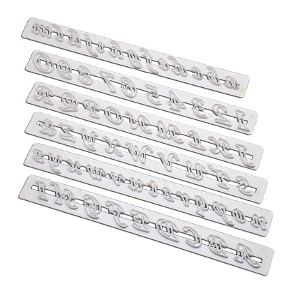 Alphabet & Number Cutters 6Pcs Set