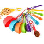 Colourful Measuring Cup & Spoon Set 12 pcs - bakeware bake house kitchenware bakers supplies baking