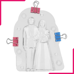 Acrylic Chocolate Bride & Groom Mold - bakeware bake house kitchenware bakers supplies baking