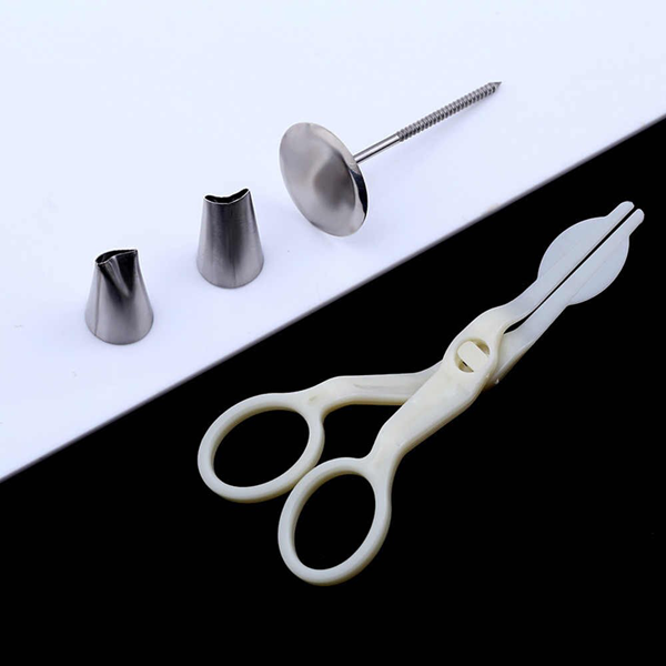 Scissor & Flower Nail Set - bakeware bake house kitchenware bakers supplies baking