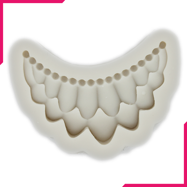 Silicone Fondant Mold Pearl Round Necklace - bakeware bake house kitchenware bakers supplies baking