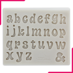 Silicone Fondant Mold Small Alphabets - bakeware bake house kitchenware bakers supplies baking
