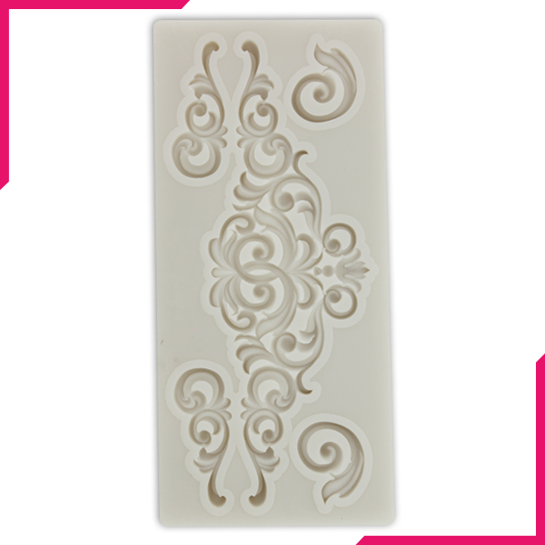 Silicone Fondant Mold Vintage Pattern - bakeware bake house kitchenware bakers supplies baking