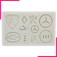 Silicone Fondant Mold Cars Logo - bakeware bake house kitchenware bakers supplies baking